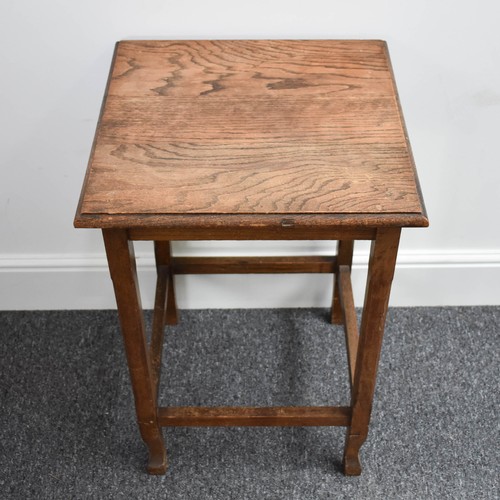 74 - Delightful Oak Hall Table.
Height 70cm, top 48cm