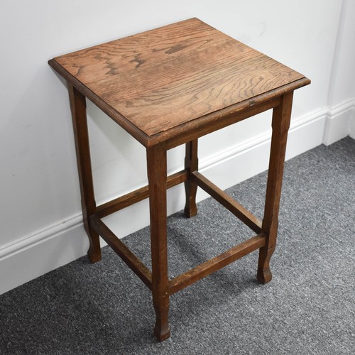 74 - Delightful Oak Hall Table.
Height 70cm, top 48cm