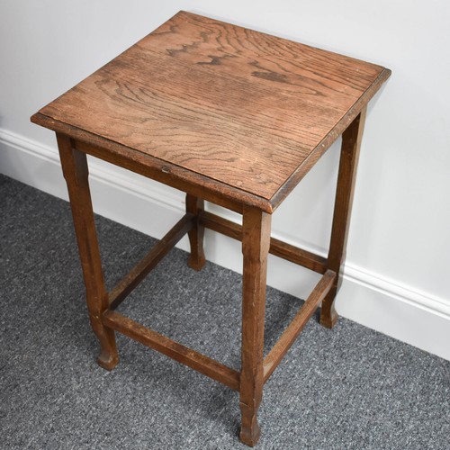 74 - Delightful Oak Hall Table.
Height 70cm, top 48cm