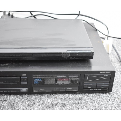 75 - Trio Compact Disc Player DP-750 and  Sony DVD Player, untested