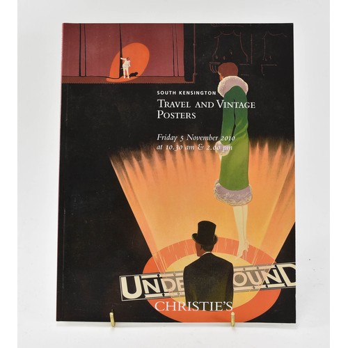 91 - Four Christies Catalogues about Vintage Film Posters, Travel posters and Pop Memorabilia