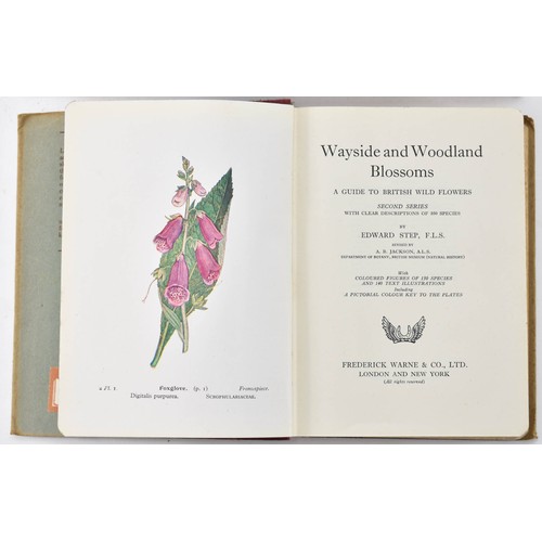 62 - Three Vintage Books, Wayside and Woodland Blossoms by Edward Step.