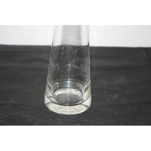 125 - Tall Polish Glass Bottle / Decanter with Stopper