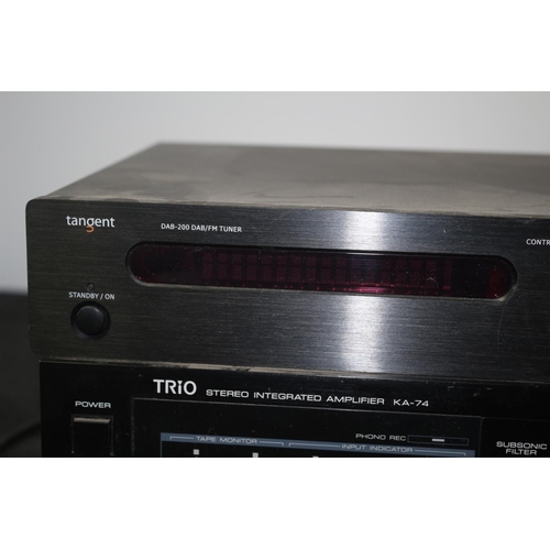 133 - Tangent 200 DAB Tuner plus Trio Stereo Amplifier KA74