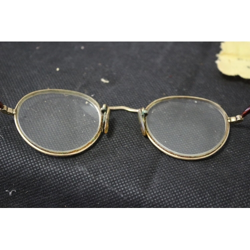 139 - Vintage Gold Plated Spectacles in Original Box which also contains the Original Cloth - All From Hob... 