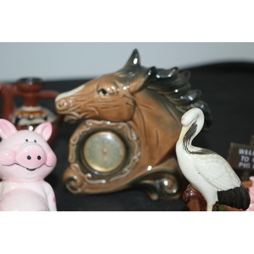 152 - Large Collection of Ornamental Pigs plus other Items of an Ornamental Theme