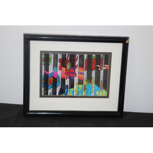 165 - Limited Edition 37/180 Folding Card Picture - Framed and Glazed - Indistinguishable Signature