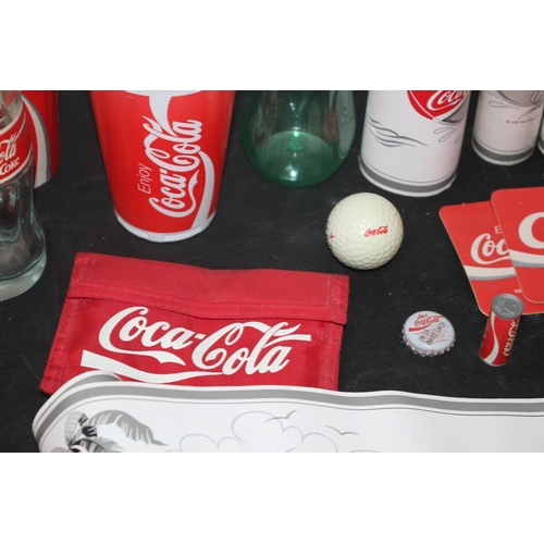 177 - Large Collection of Coca Cola Related Adverting Merchandise including Rare Rolls of Boarder Paper