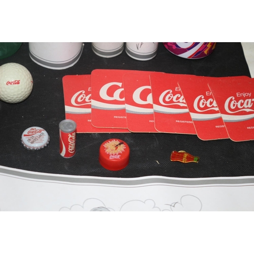 177 - Large Collection of Coca Cola Related Adverting Merchandise including Rare Rolls of Boarder Paper