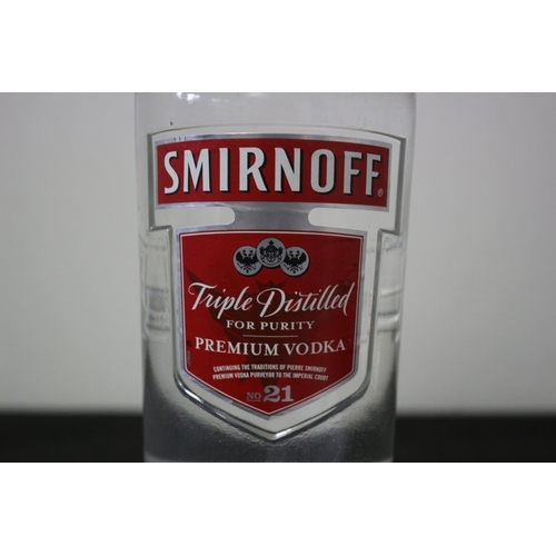 180 - 1 Litre Bottle of Smirnoff No. 21 Red Label Vodka