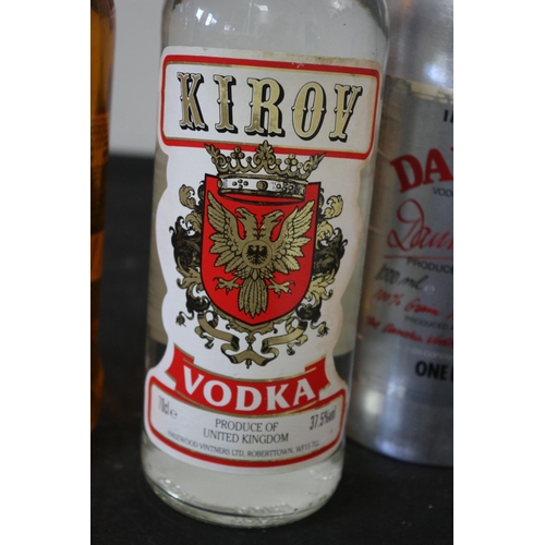 181 - 70cl Bottle of WKD Iron Brew + 70cl Bottle of Kirov Vodka plus 1 Litre Bottle of Danzka Vodka