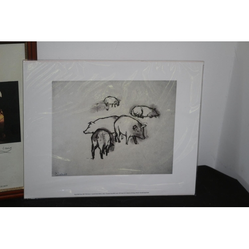 193 - 3 Prints - Picasso's Pigs plus 1 x Signed by Simon Lewis