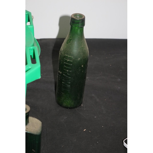 204 - Crate of Very Old Glass Bottles, Many with Writing