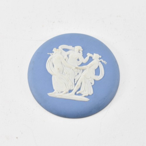 246 - A Blue And White Wedgewood Cameo Depicting The Three Graces