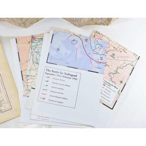 273 - A Good Selection Of Various Maps - Some Depicting Wartime Battle Routes.