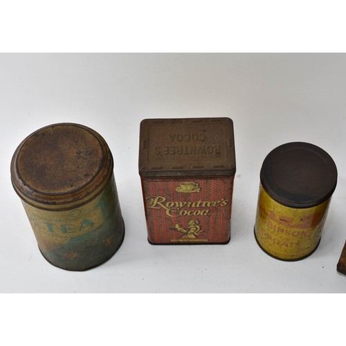 289 - A Collection Of 3 Vintage Tins And 3 Aged Wooden Boxes