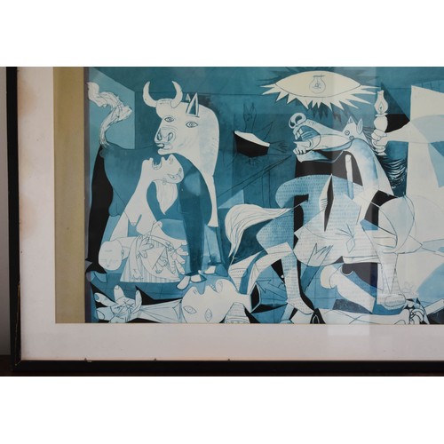 292 - A Framed And Glazed Picasso Guernica Print Size 58cm x 111cm.