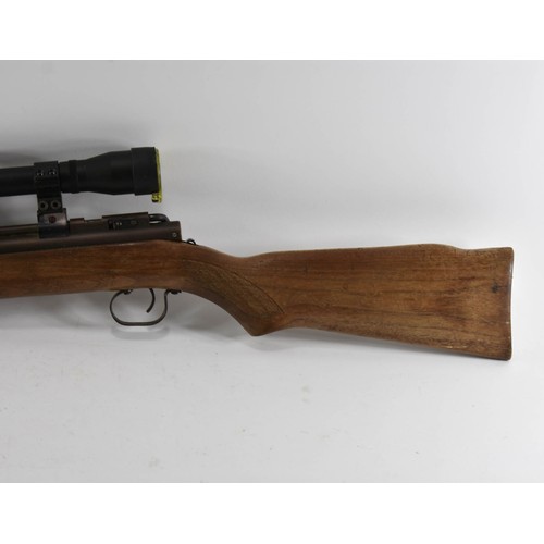 295 - A 22 Calibre Benjamin Franklin Model 342 Air Rifle Gun With Scope. Made In USA. T428026.