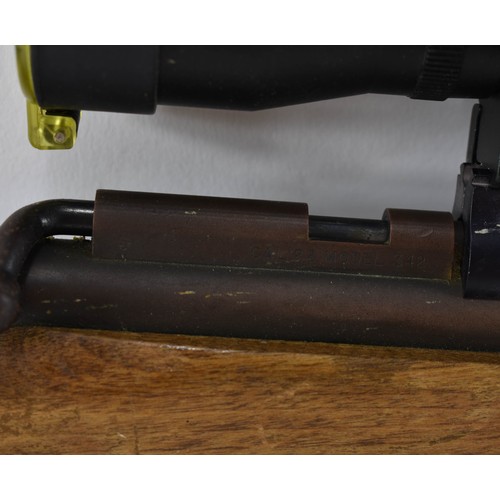 295 - A 22 Calibre Benjamin Franklin Model 342 Air Rifle Gun With Scope. Made In USA. T428026.