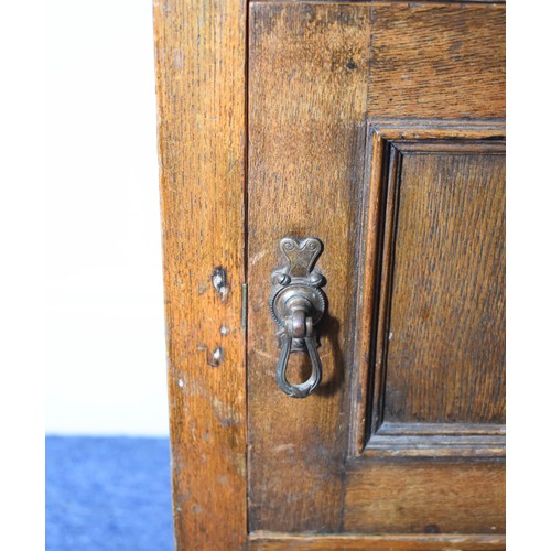 310 - An Edwardian Hall Cabinet. 42cm x 39cm x 77cm.