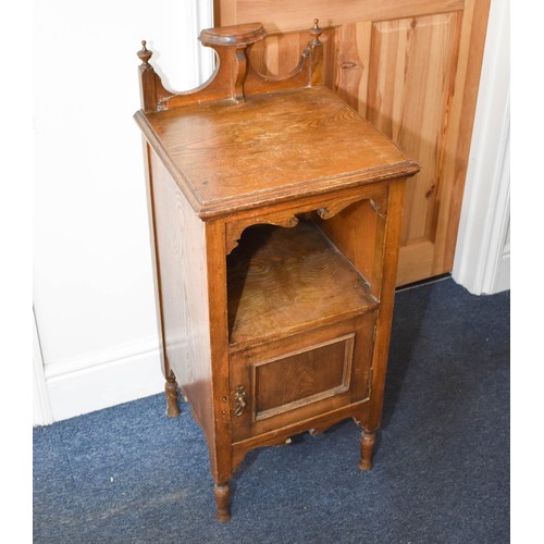 310 - An Edwardian Hall Cabinet. 42cm x 39cm x 77cm.