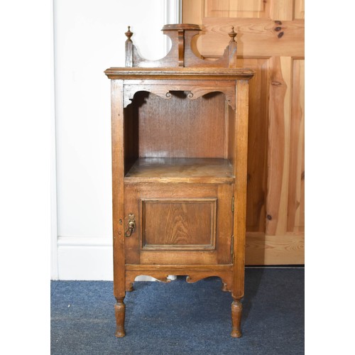 310 - An Edwardian Hall Cabinet. 42cm x 39cm x 77cm.