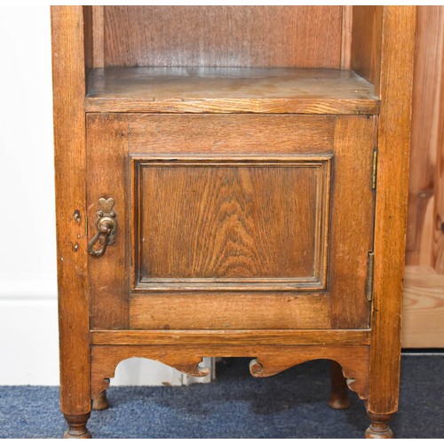 310 - An Edwardian Hall Cabinet. 42cm x 39cm x 77cm.