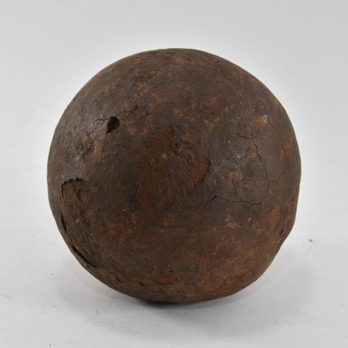 311 - An Antique Good Sized Metal Cannon Ball