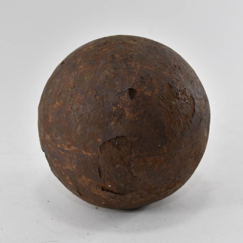 311 - An Antique Good Sized Metal Cannon Ball