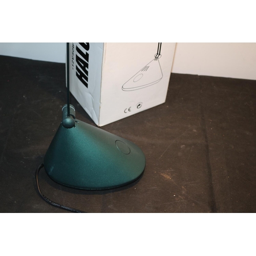 27 - New in Box Tall Angle-poise Desk Lamp fully working with Bulb Green in Colour