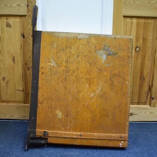 328 - A Large Vintage Excel School Guillotine. 70cm x 61cm.