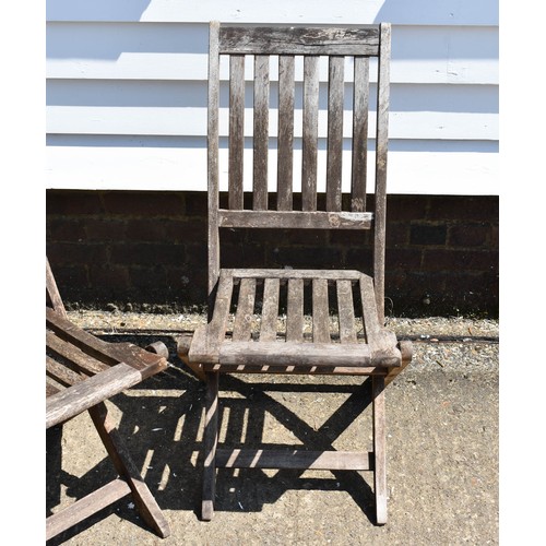 334 - A Pair Of Wooden Folding Garden Chairs