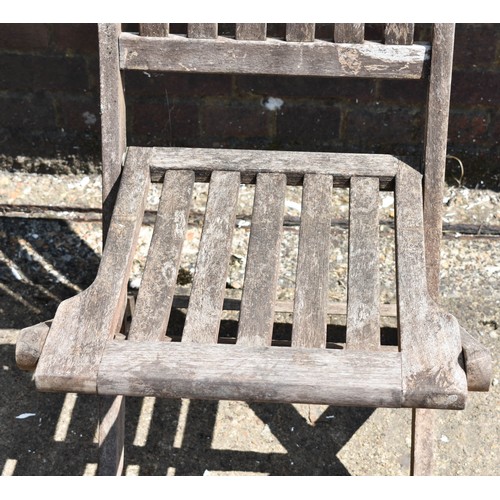 334 - A Pair Of Wooden Folding Garden Chairs