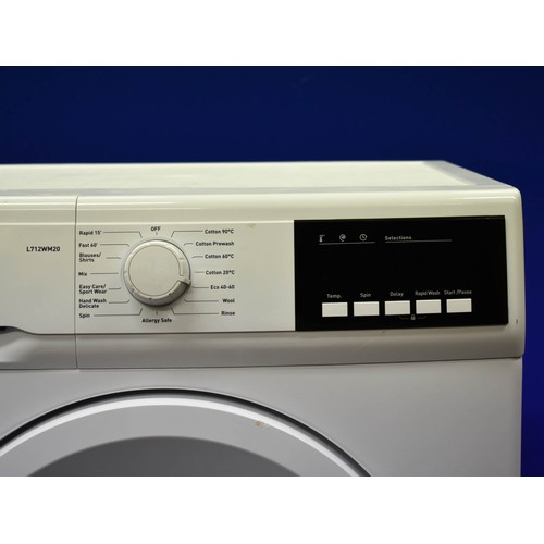 338 - A Logik Washing Machine/ 60cm Wide x 50cm Deep x 83cm High. (Untested so sold as seen, however, simi... 