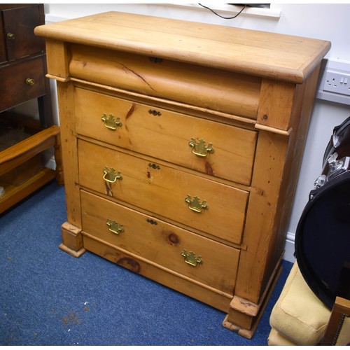 346 - A Stunning Aged Pine Scottish Chest Of Drawers