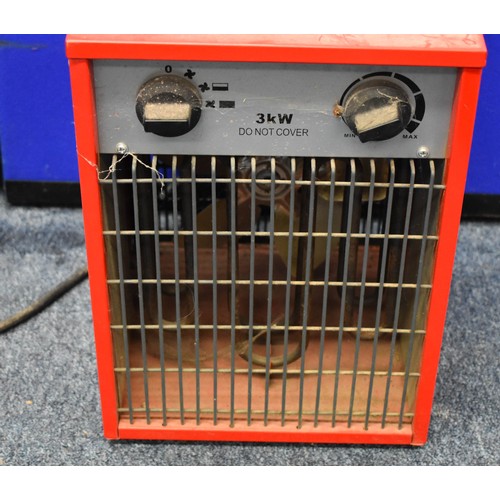 354 - A Red Metal Dunelm 3kw Heater (fully working).