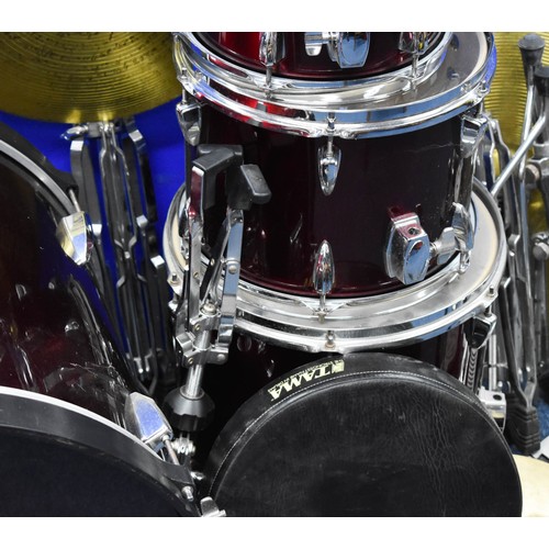 361 - A Tama Imperia Drum Kit With Cymbals And Associated Equiptment