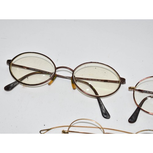 386 - 2 Boxed Giorgio Armani Glasses + Antique Spectacles