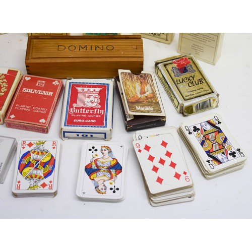 388 - An Assortment Of Playing Cards + Dominoes And Tarot Cards