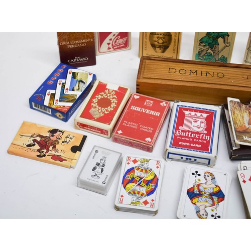 388 - An Assortment Of Playing Cards + Dominoes And Tarot Cards