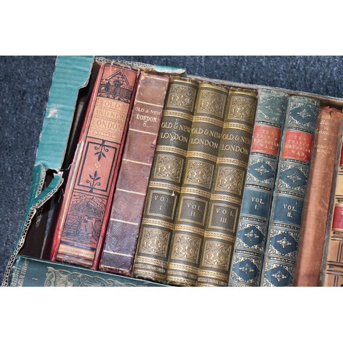 393 - A Box Of Decortaive Antique Books