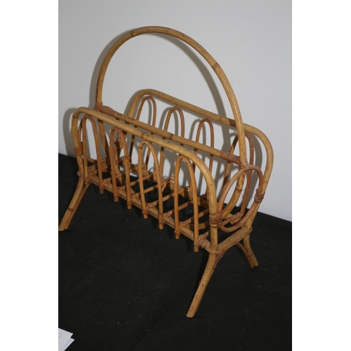 210 - Vintage Cane Magazine Rack