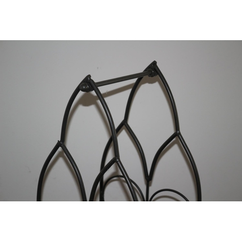 215 - Metal 8 Bottle Wine Rack