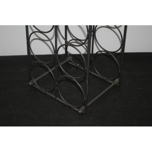 215 - Metal 8 Bottle Wine Rack