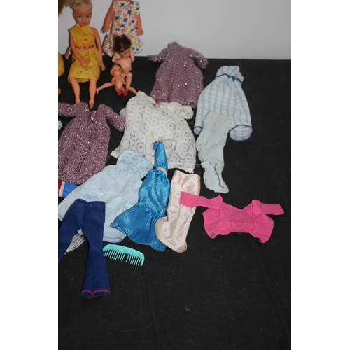 221 - Collection of Vintage Dolls and Clothing