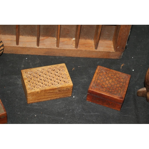 230 - A Selection of Three Brass  inlaid Figurine Boxes