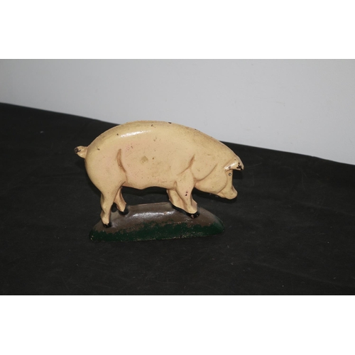 411 - A Heavy Metal Pig Door Stop