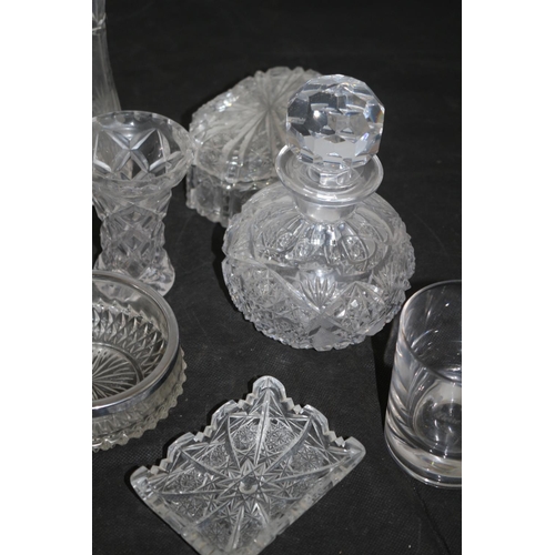 412 - A Good  Selection of Glass Items Including Babycham, Decanter Sminoff