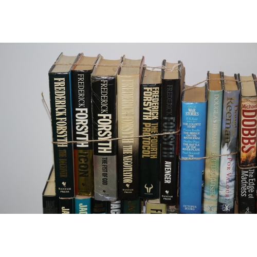 703 - A Large selection of Hardback books from Authors Jack Higgins, Dick Francis, Fredrick Forsyth and Mi... 