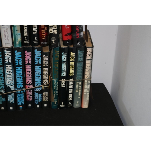 703 - A Large selection of Hardback books from Authors Jack Higgins, Dick Francis, Fredrick Forsyth and Mi... 